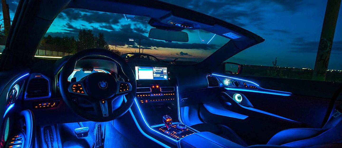 distracting interior lights can be one of the harmful car accessories