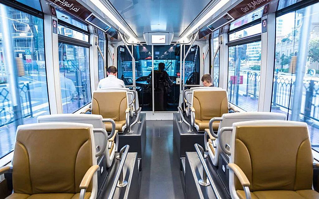 Compartment of RTA Dubai Tram