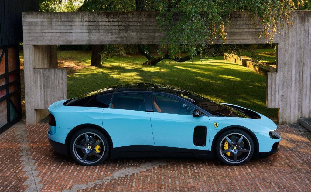 Side view of the latest Ferrari Luce