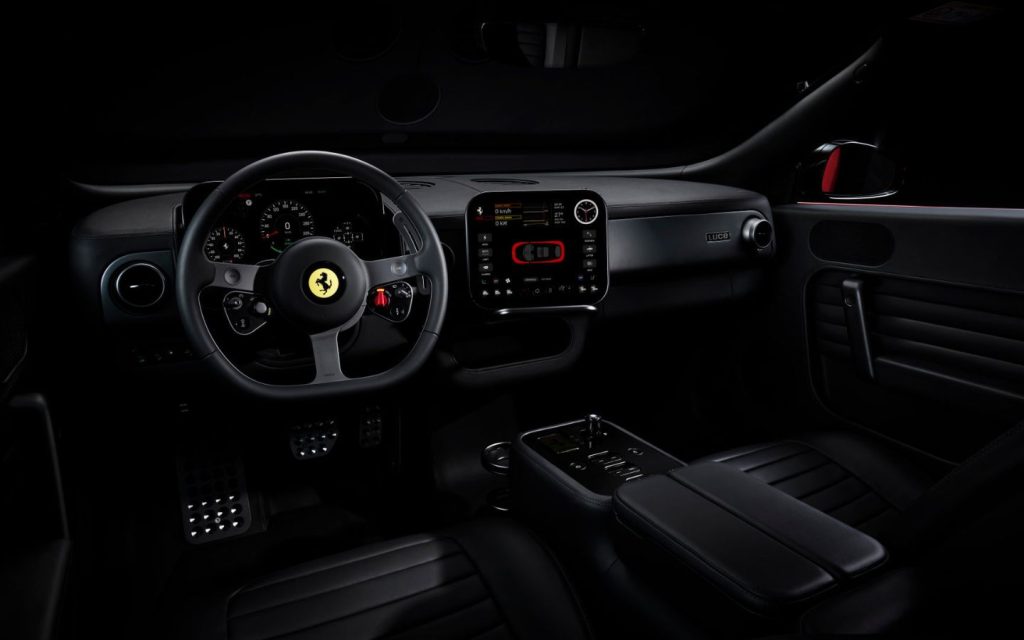 interior of a Ferrari Luce