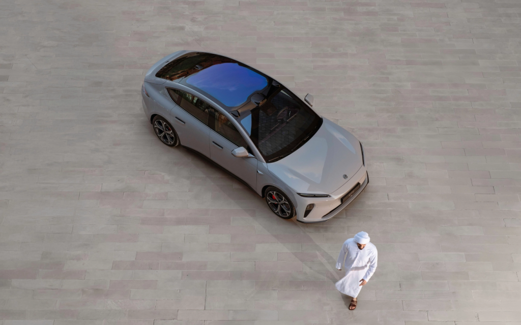 the ET5 is one of the nio cars in the UAE
