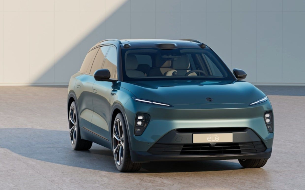 one of the NIO cars in the UAE, the EL8 is an electric SUV
