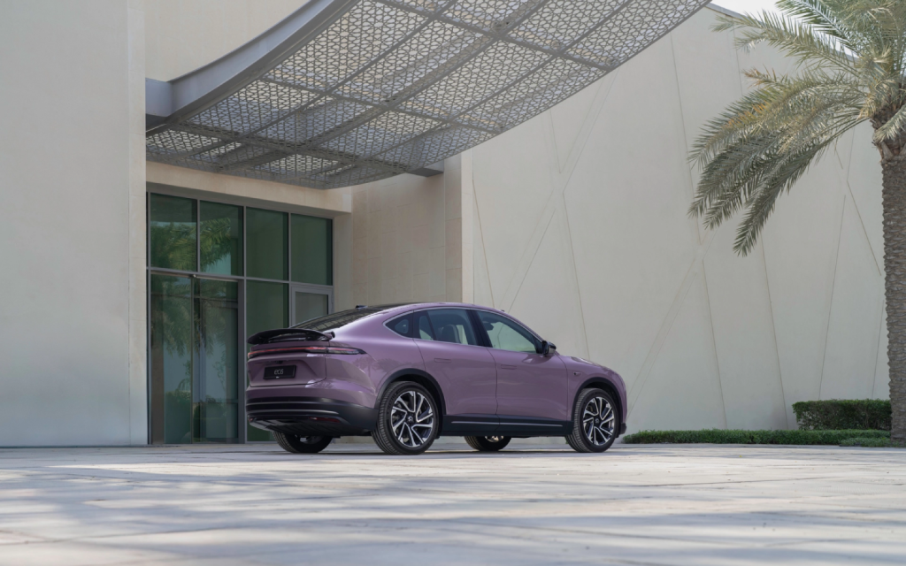 NIO EC6 has a sleek and sporty coupe silhouette