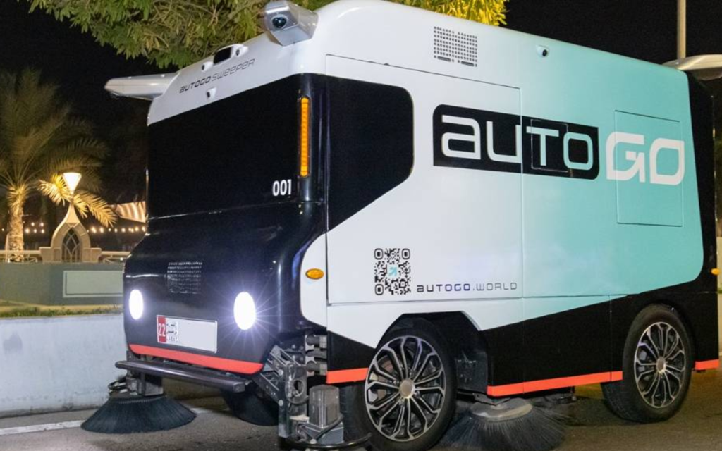 Robosweeper autonomous cleaning vehicles in Abu Dhabi