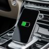 Wireless smartphone charging in cars