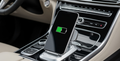 Wireless smartphone charging in cars