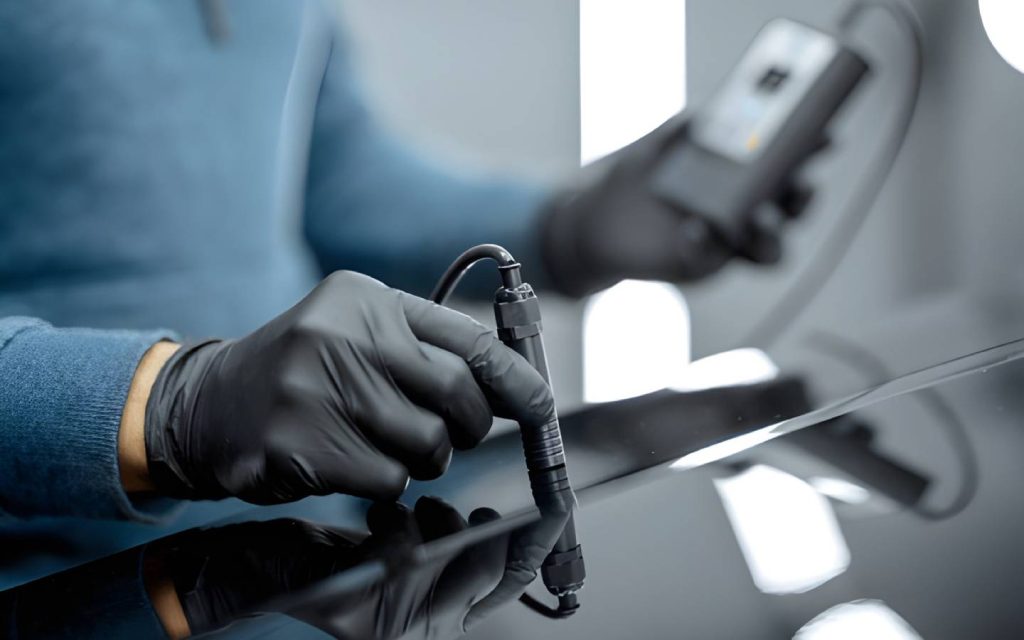 a magnet can be used to detect paint fillers