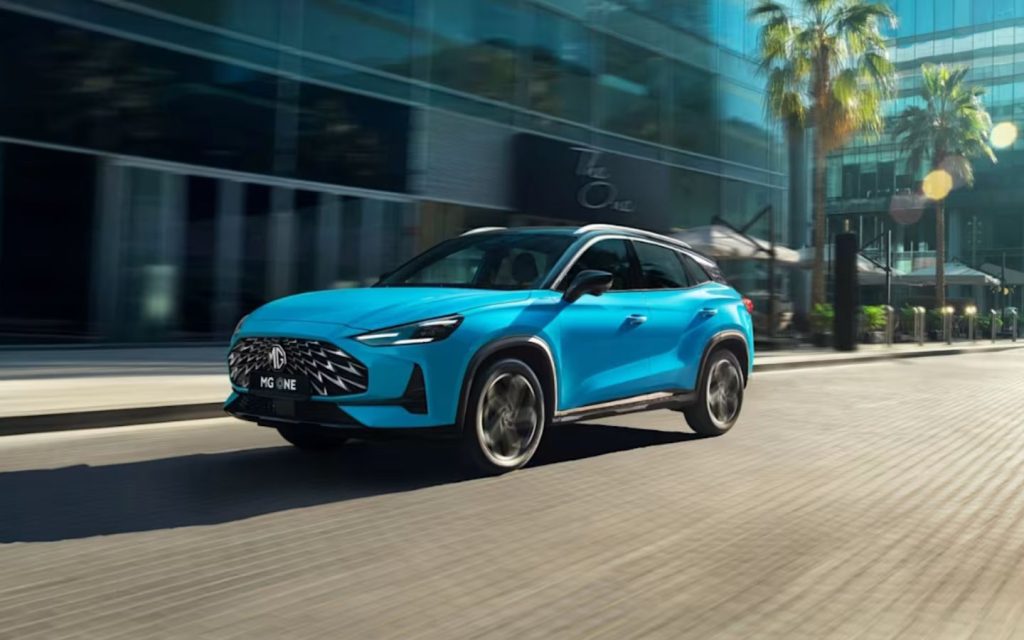 the latest model of crossover SUV MG One