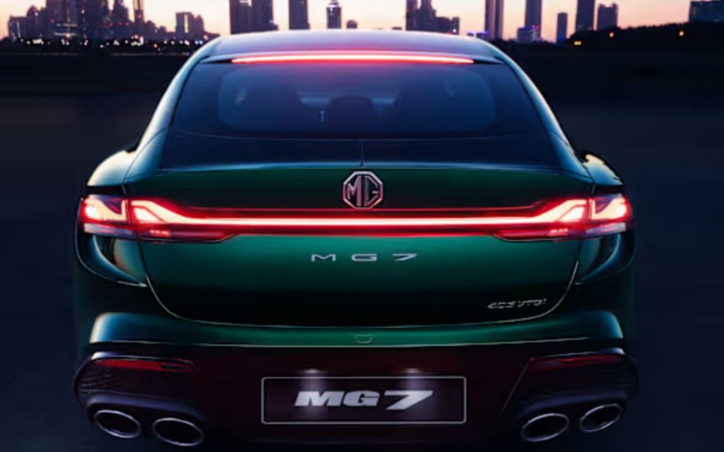 The sporty exterior of MG 7