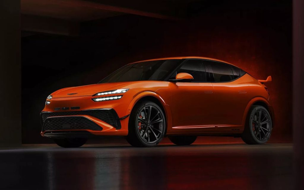 Orange colour new Genesis GV60 Magma