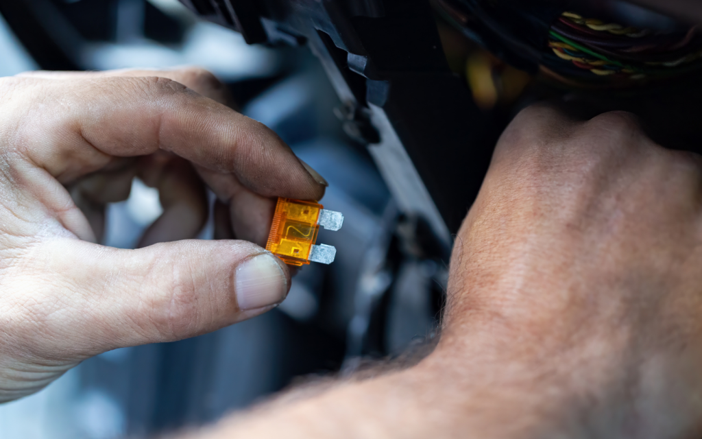 Fog lights malfunction causes such as a blown fuse