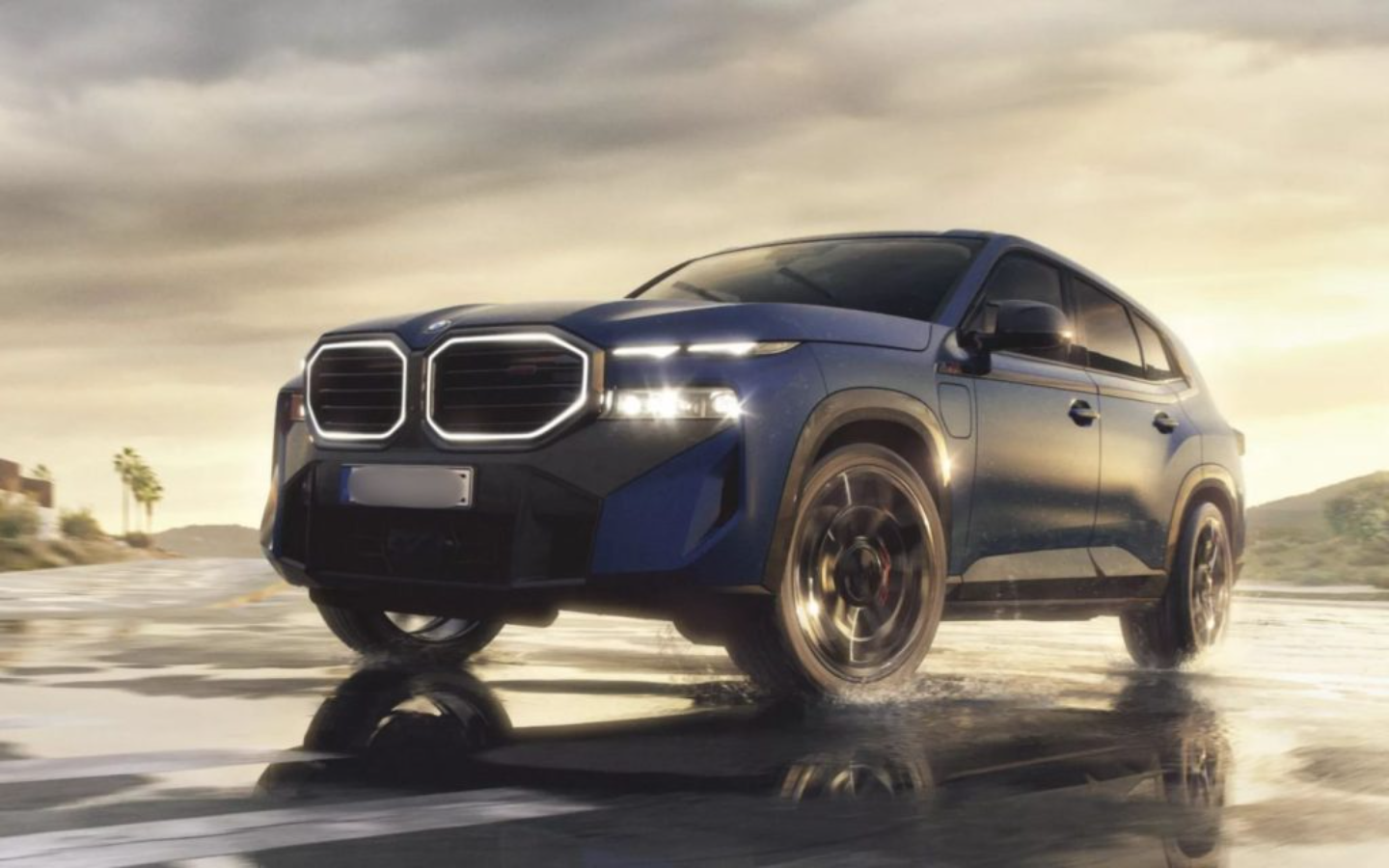 سيارة بي ام من الاسفل