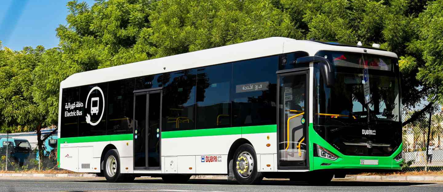 RTA low-carbon emission buses in Dubai
