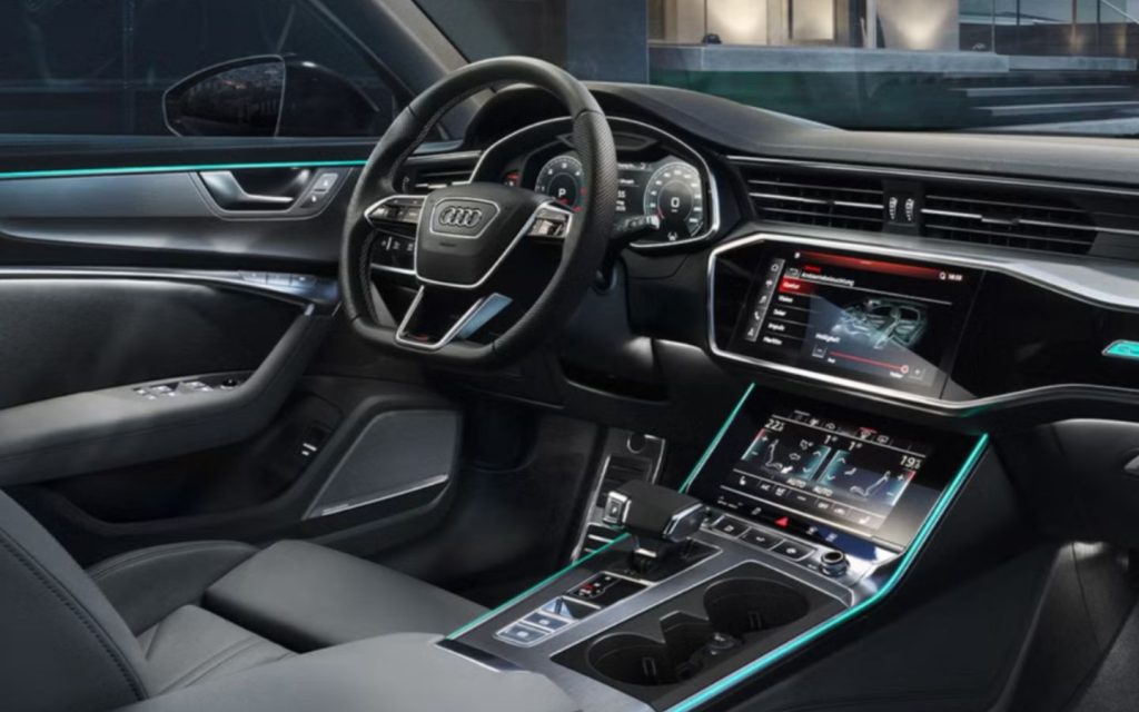 The Audi A6 offers MMI touch response with Apple CarPlay and Android Auto
