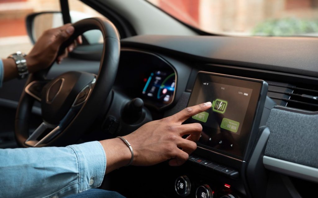 Driver planning journey with Google Assistant