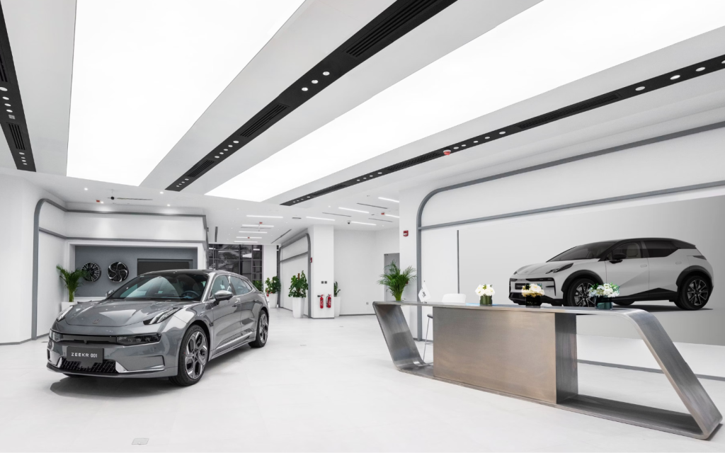 zeekr car models in abu dhabi showroom