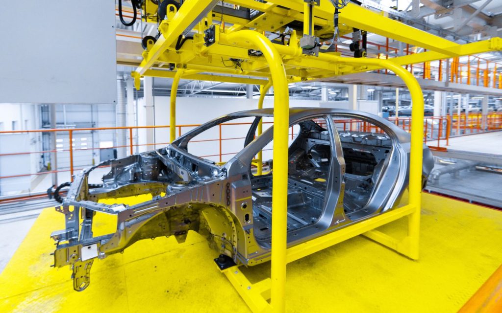 A car being manufactured locally