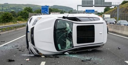 Car Flips on Its Side What to Do