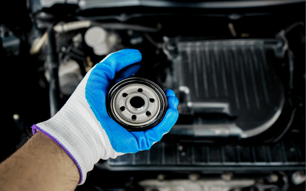 common car parts replaced in summer such as oil filter