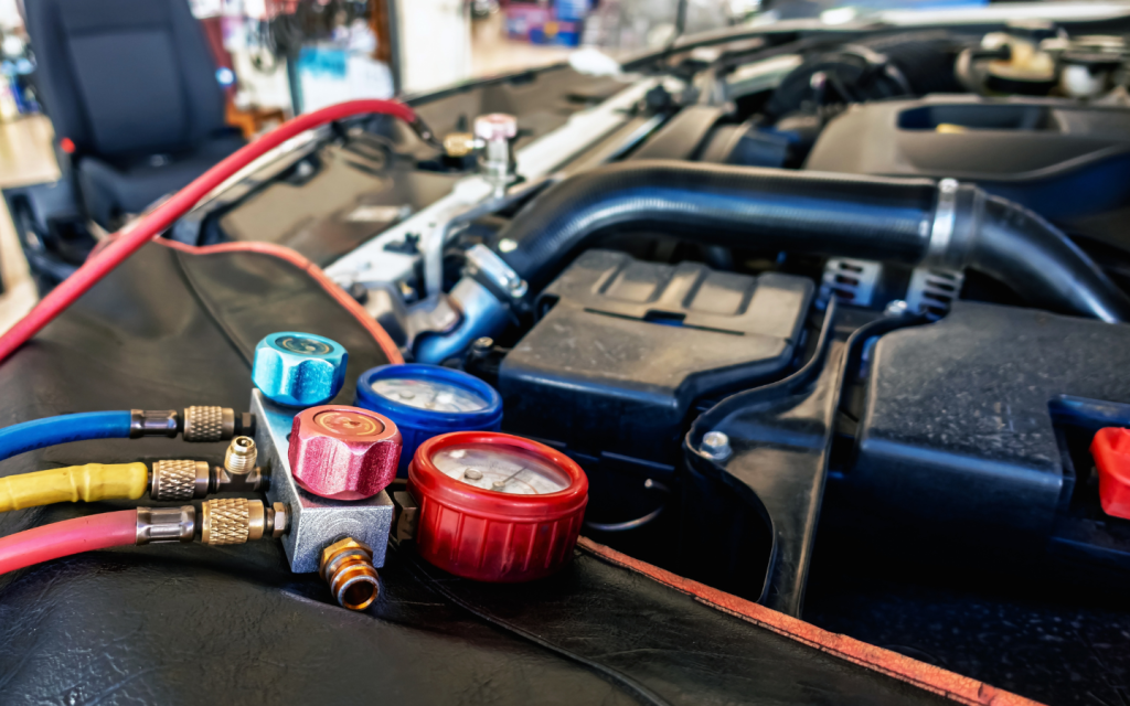 car components affected by the hot climate like AC system