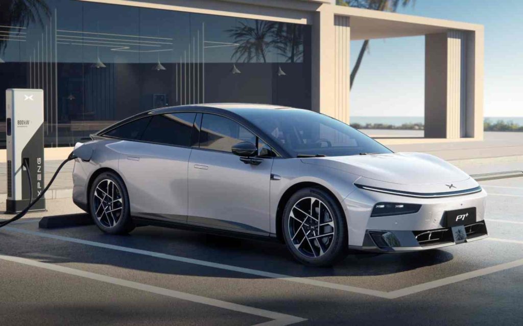P7+ is one of the available Xpeng cars in the UAE