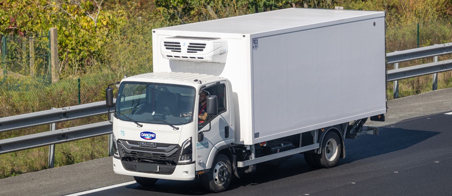 a truck on the mainroad