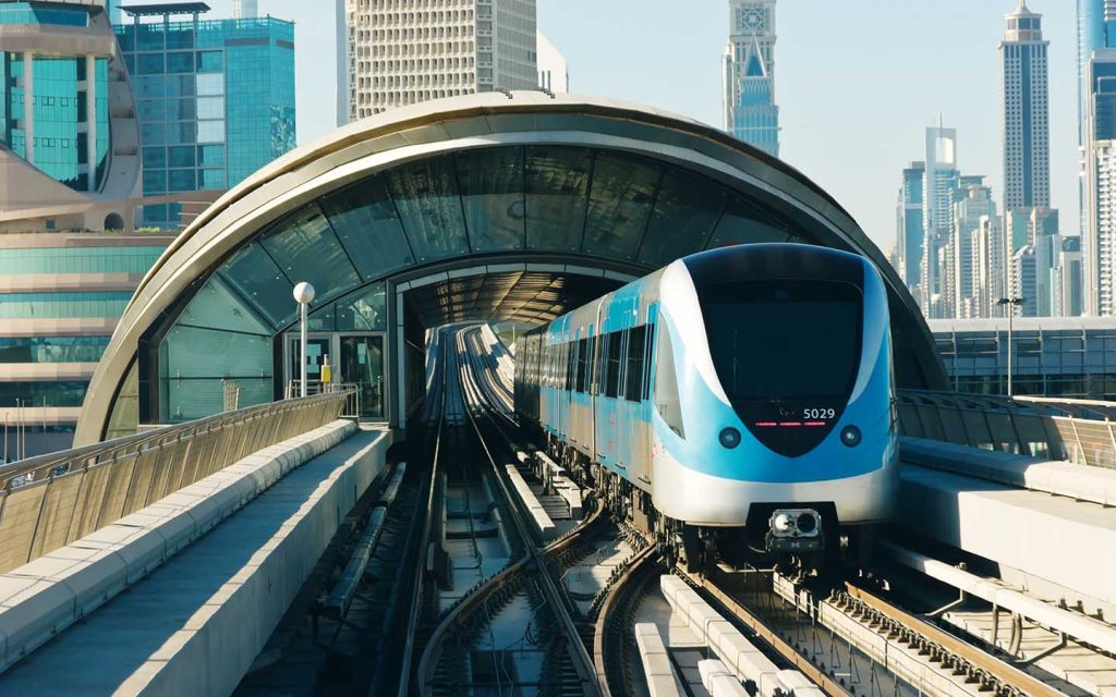 Dubai metro blue line for smooth transportation