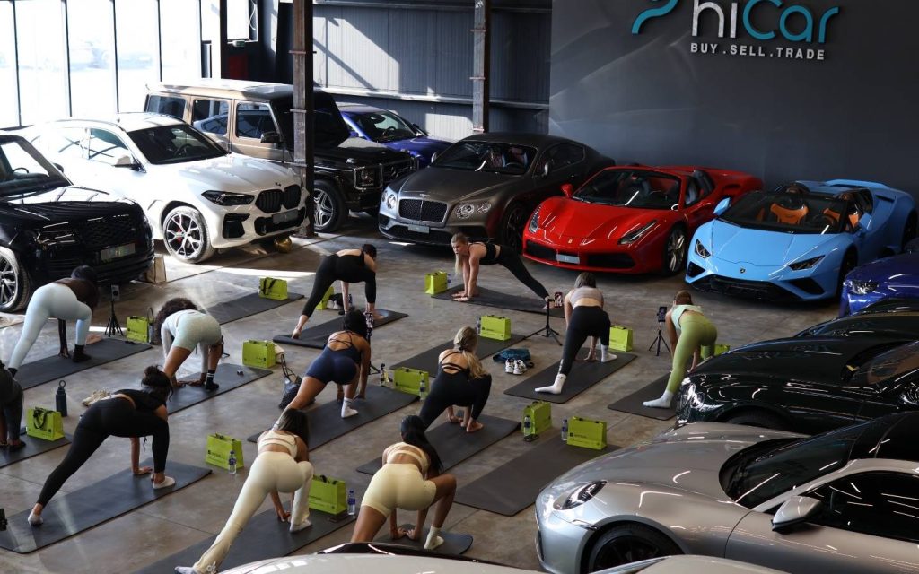 wellness session at hicar dealership in Dubai