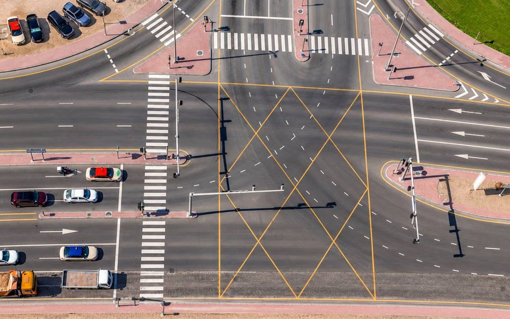 Crossroads in Dubai